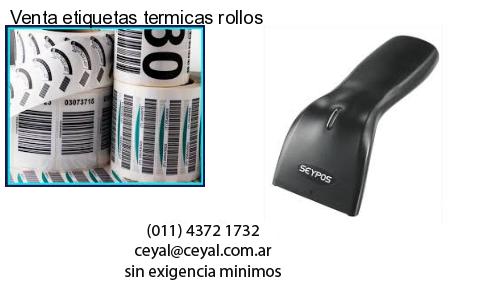 Venta etiquetas termicas rollos