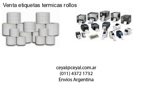 Venta etiquetas termicas rollos