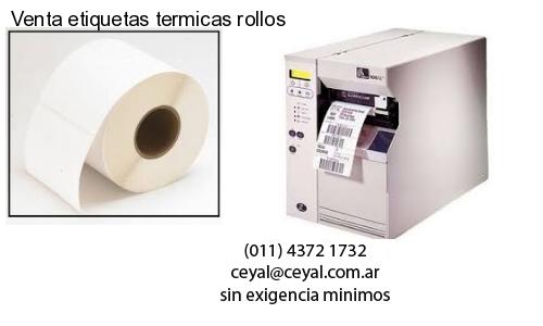Venta etiquetas termicas rollos