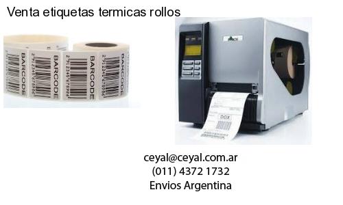 Venta etiquetas termicas rollos