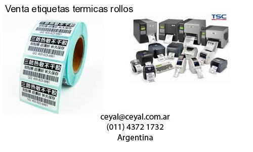 Venta etiquetas termicas rollos