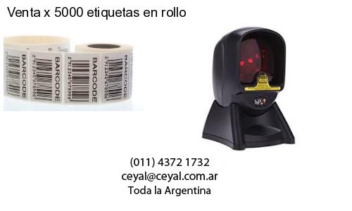 Venta x 5000 etiquetas en rollo