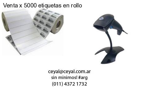 Venta x 5000 etiquetas en rollo