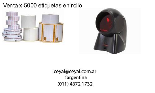 Venta x 5000 etiquetas en rollo