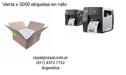 Venta x 5000 etiquetas en rollo