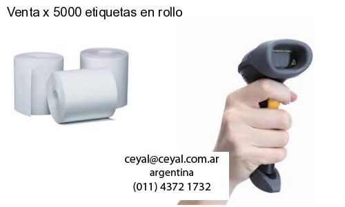 Venta x 5000 etiquetas en rollo