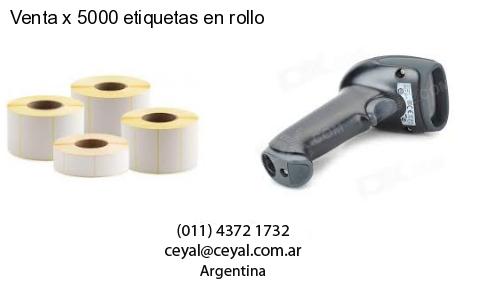 Venta x 5000 etiquetas en rollo