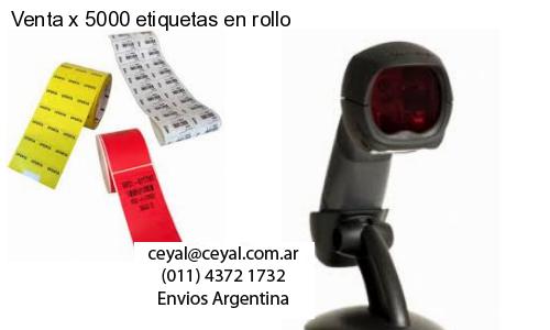 Venta x 5000 etiquetas en rollo