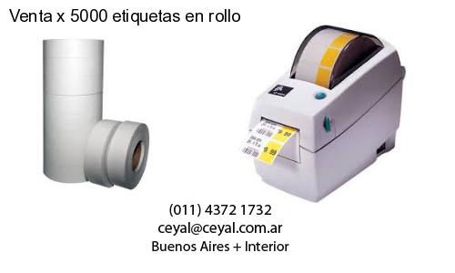 Venta x 5000 etiquetas en rollo