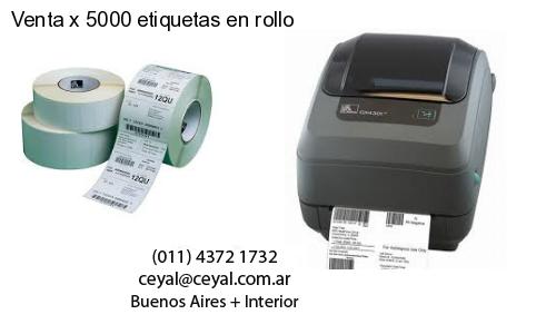 Venta x 5000 etiquetas en rollo