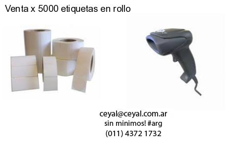 Venta x 5000 etiquetas en rollo