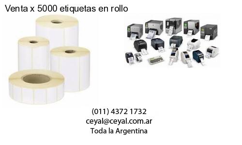 Venta x 5000 etiquetas en rollo