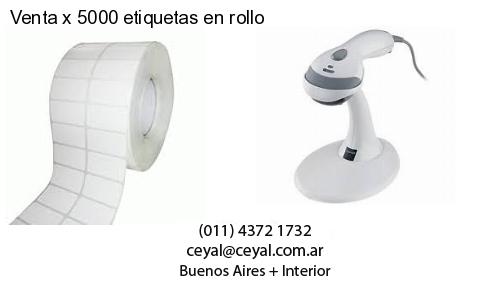 Venta x 5000 etiquetas en rollo