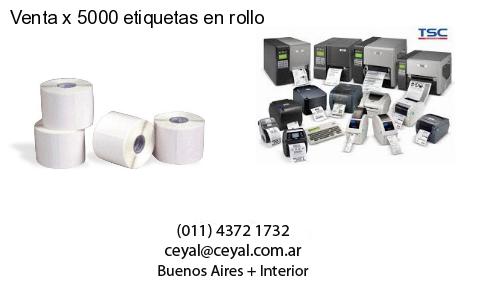 Venta x 5000 etiquetas en rollo