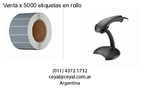 Venta x 5000 etiquetas en rollo