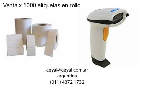 Venta x 5000 etiquetas en rollo
