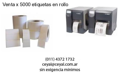 Venta x 5000 etiquetas en rollo