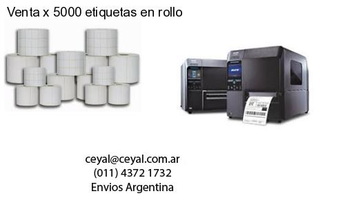 Venta x 5000 etiquetas en rollo