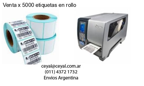 Venta x 5000 etiquetas en rollo