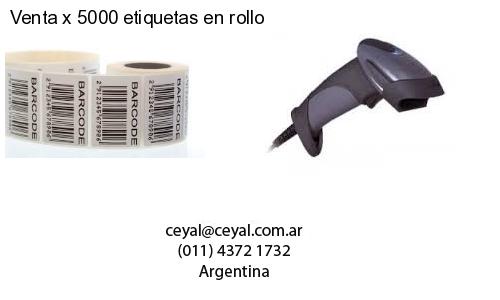 Venta x 5000 etiquetas en rollo