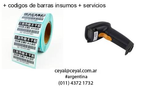   codigos de barras insumos   servicios