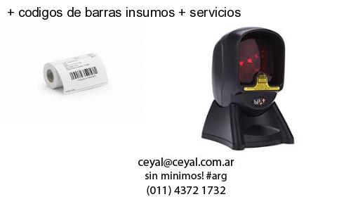   codigos de barras insumos   servicios