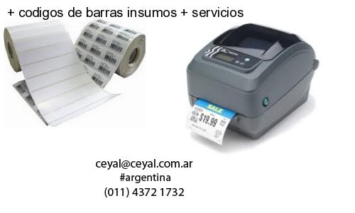   codigos de barras insumos   servicios