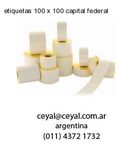 etiquetas 100 x 100 capital federal