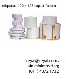 etiquetas 100 x 125 capital federal