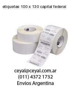 etiquetas 100 x 130 capital federal