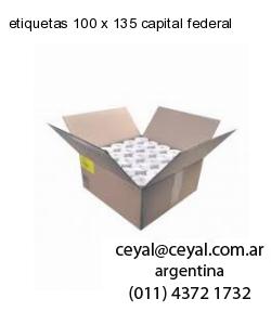 etiquetas 100 x 135 capital federal