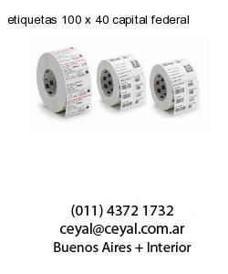 etiquetas 100 x 40 capital federal