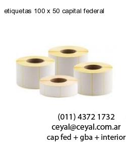 etiquetas 100 x 50 capital federal