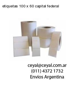 etiquetas 100 x 60 capital federal