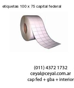 etiquetas 100 x 75 capital federal