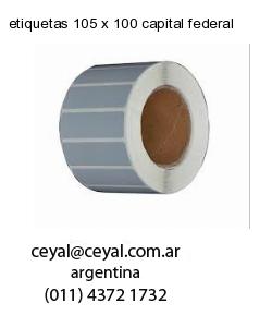 etiquetas 105 x 100 capital federal