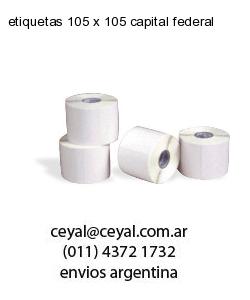 etiquetas 105 x 105 capital federal
