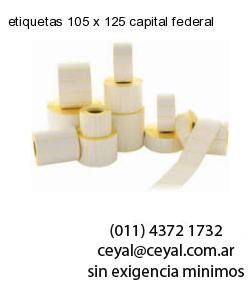 etiquetas 105 x 125 capital federal