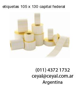 etiquetas 105 x 130 capital federal