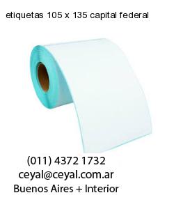 etiquetas 105 x 135 capital federal
