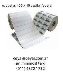 etiquetas 105 x 15 capital federal