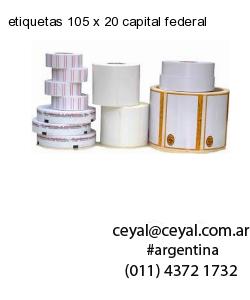 etiquetas 105 x 20 capital federal
