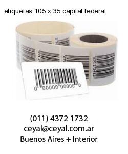 etiquetas 105 x 35 capital federal