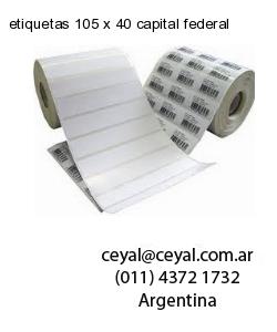 etiquetas 105 x 40 capital federal