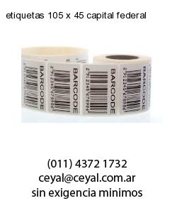 etiquetas 105 x 45 capital federal