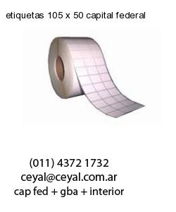 etiquetas 105 x 50 capital federal