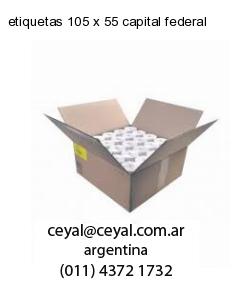 etiquetas 105 x 55 capital federal