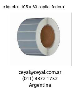 etiquetas 105 x 60 capital federal