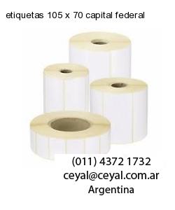 etiquetas 105 x 70 capital federal