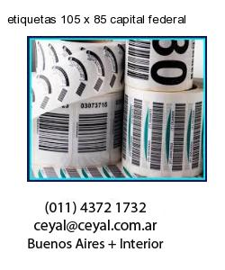 etiquetas 105 x 85 capital federal